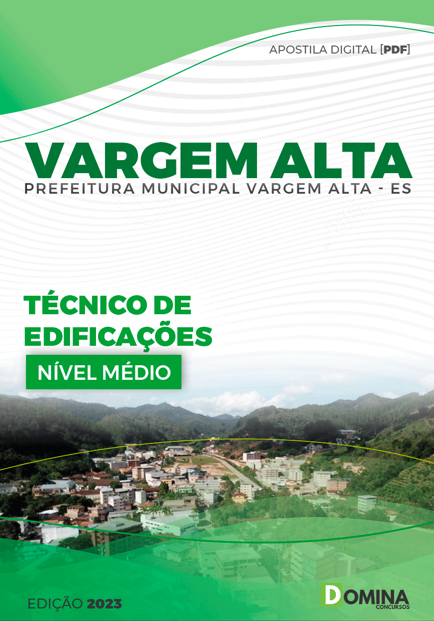 Apostila Pref Vargem Alta ES 2023 Técnico de Edificações
