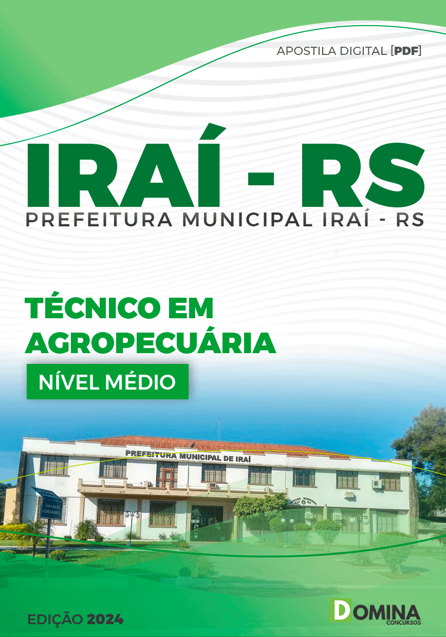 Apostila Pref Iraí RS 2024 Técnico em Agropecuária