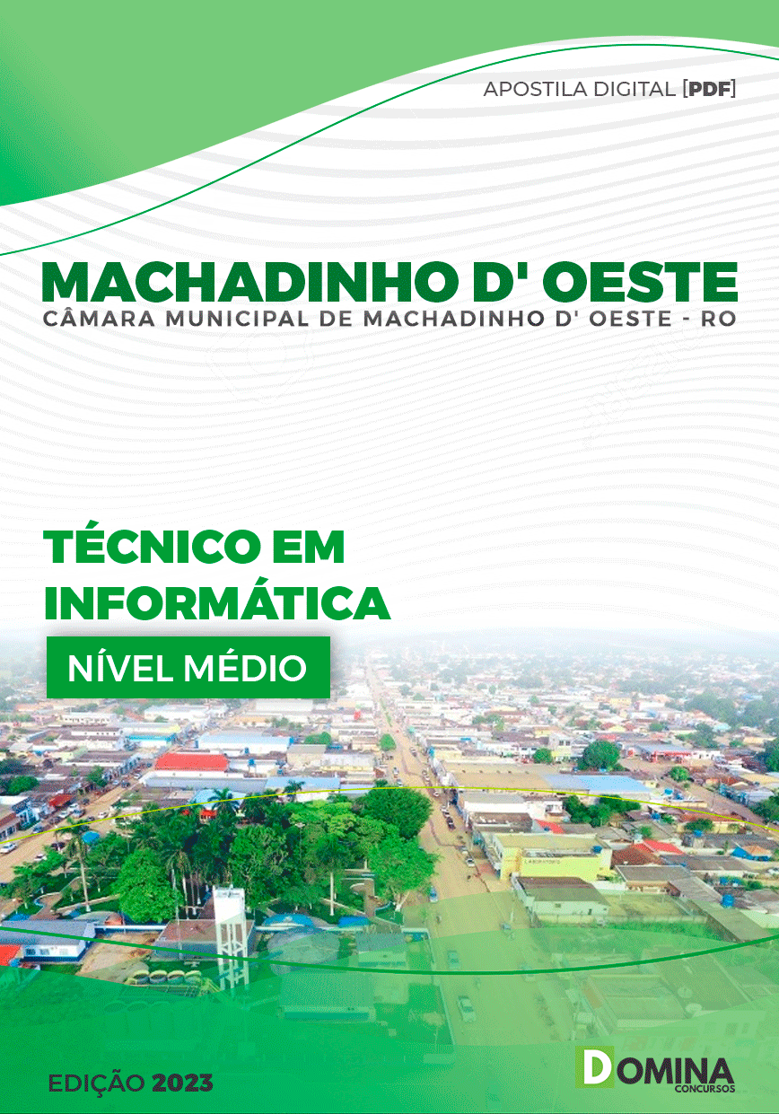 Apostila Câmara Machadinho D’Oeste RO 2023 Técnico Informática