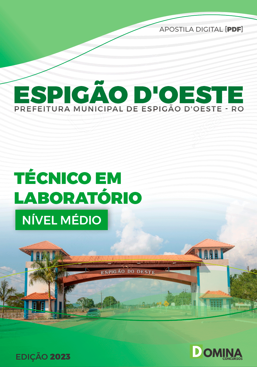 Apostila Pref Espigão D’oeste RO 2023 Técnico Laboratório