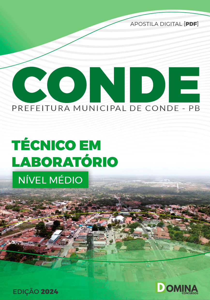 Apostila Concurso Pref Conde PB 2024 Técnico Laboratório