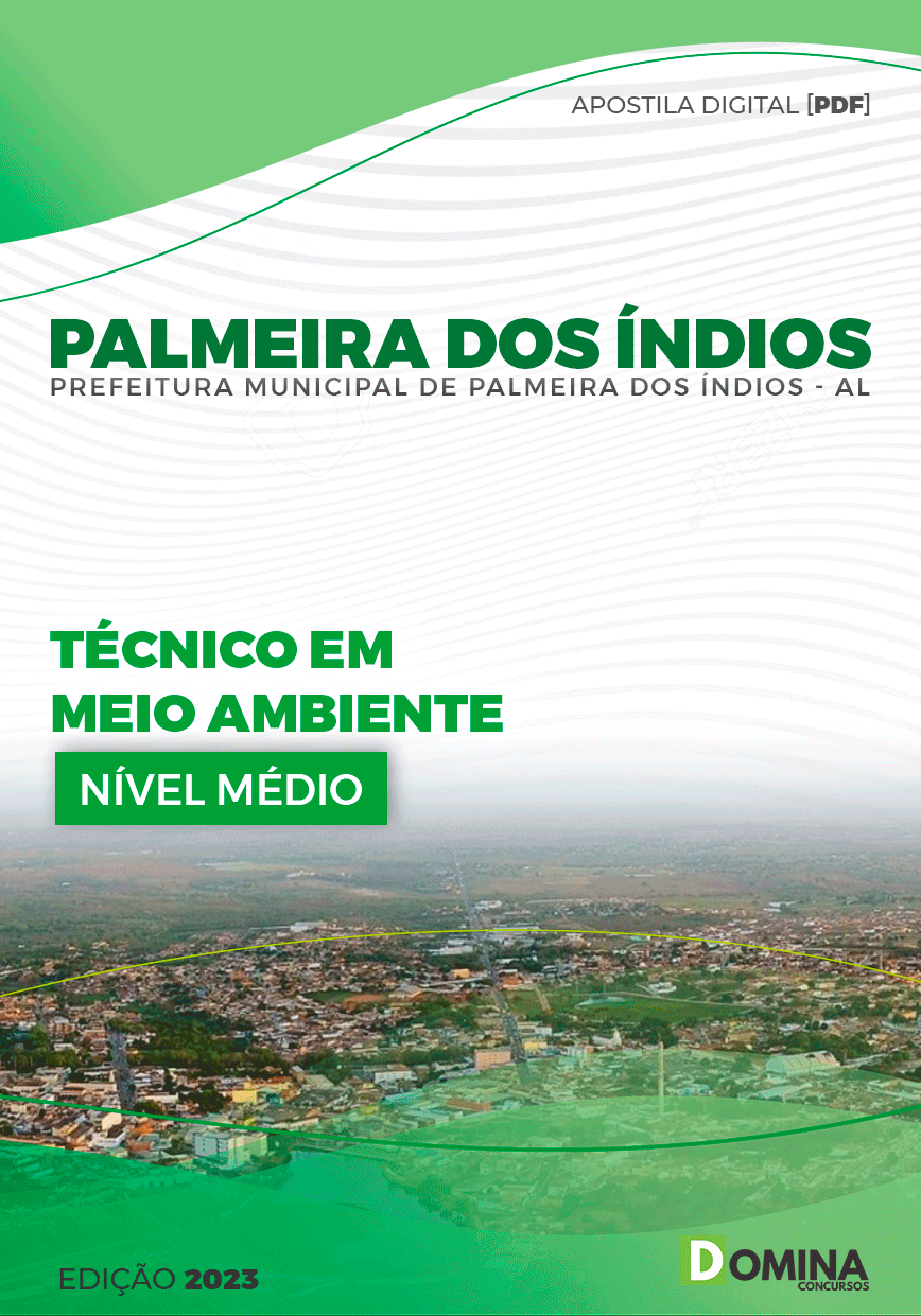 Apostila Pref Palmeira dos Índios AL 2023 Técnico Meio Ambiente