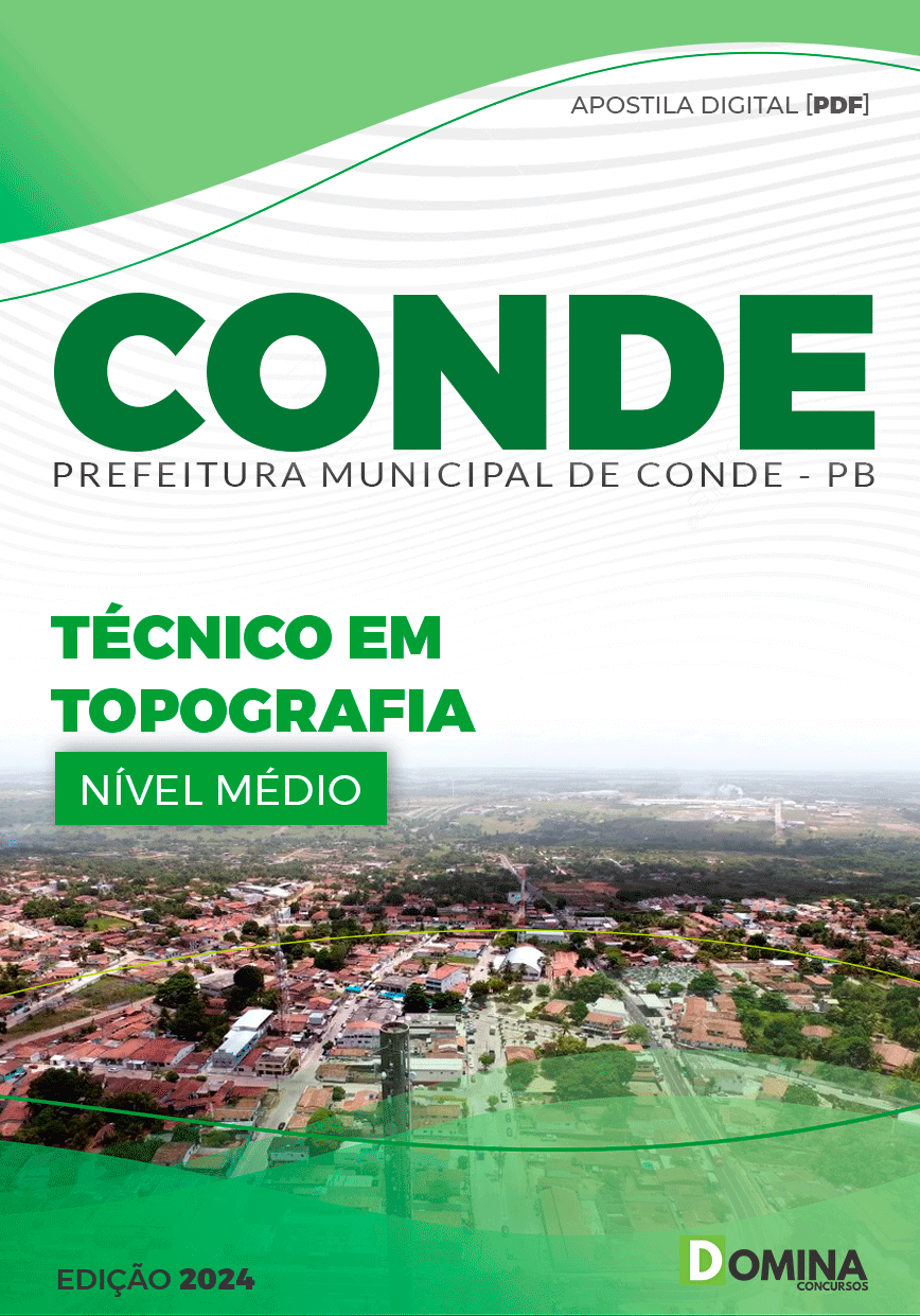 Apostila Concurso Pref Conde PB 2024 Técnico Topografia