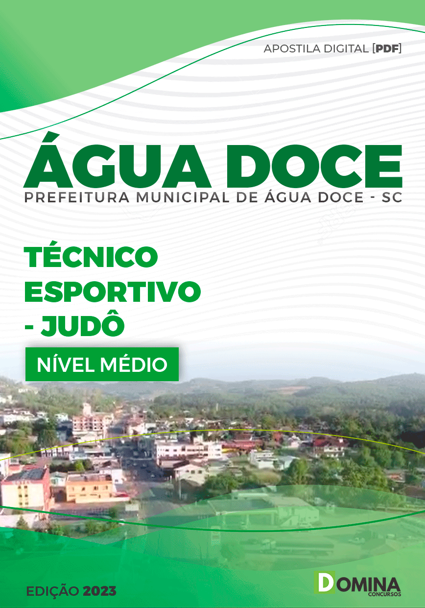 Apostila Pref Água Doce SC 2023 Técnico Esportivo Judô