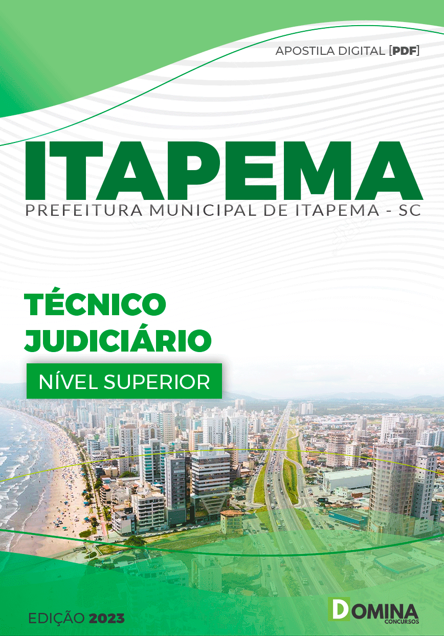 Apostila Concurso Pref Itapema SC 2023 Técnico Judiciário