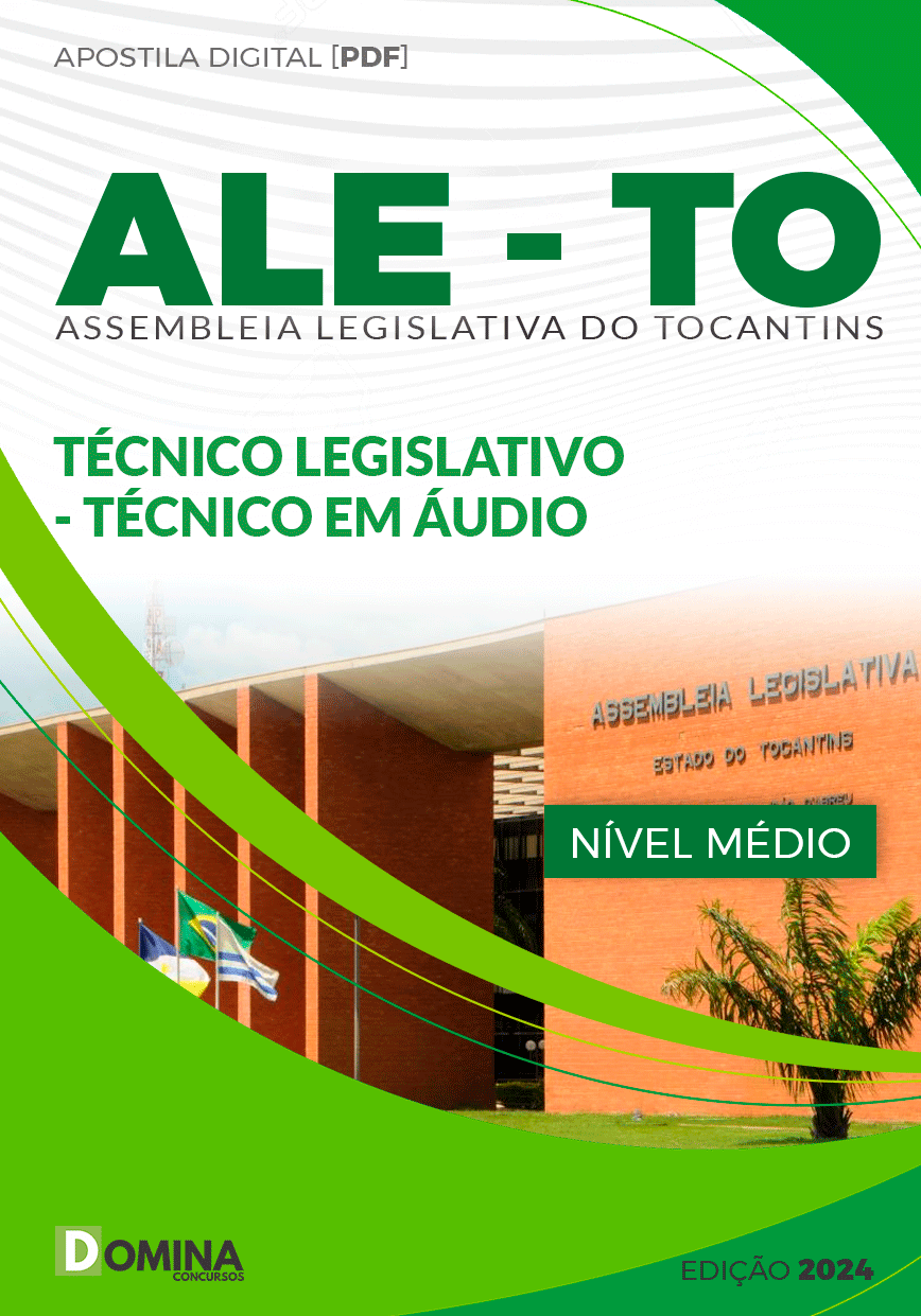 Apostila ALE TO 2024 Técnico Legislativo Técnico Áudio