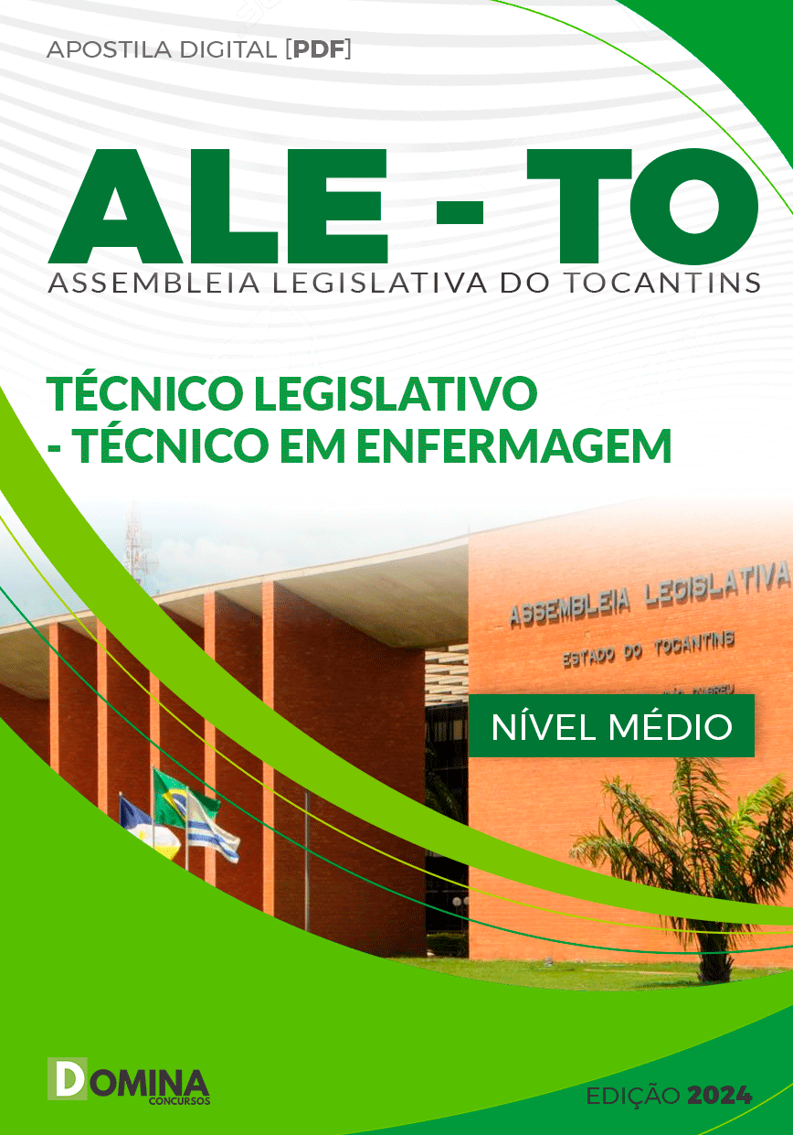 Apostila ALE TO 2024 Técnico Legislativo Técnico Enfermagem