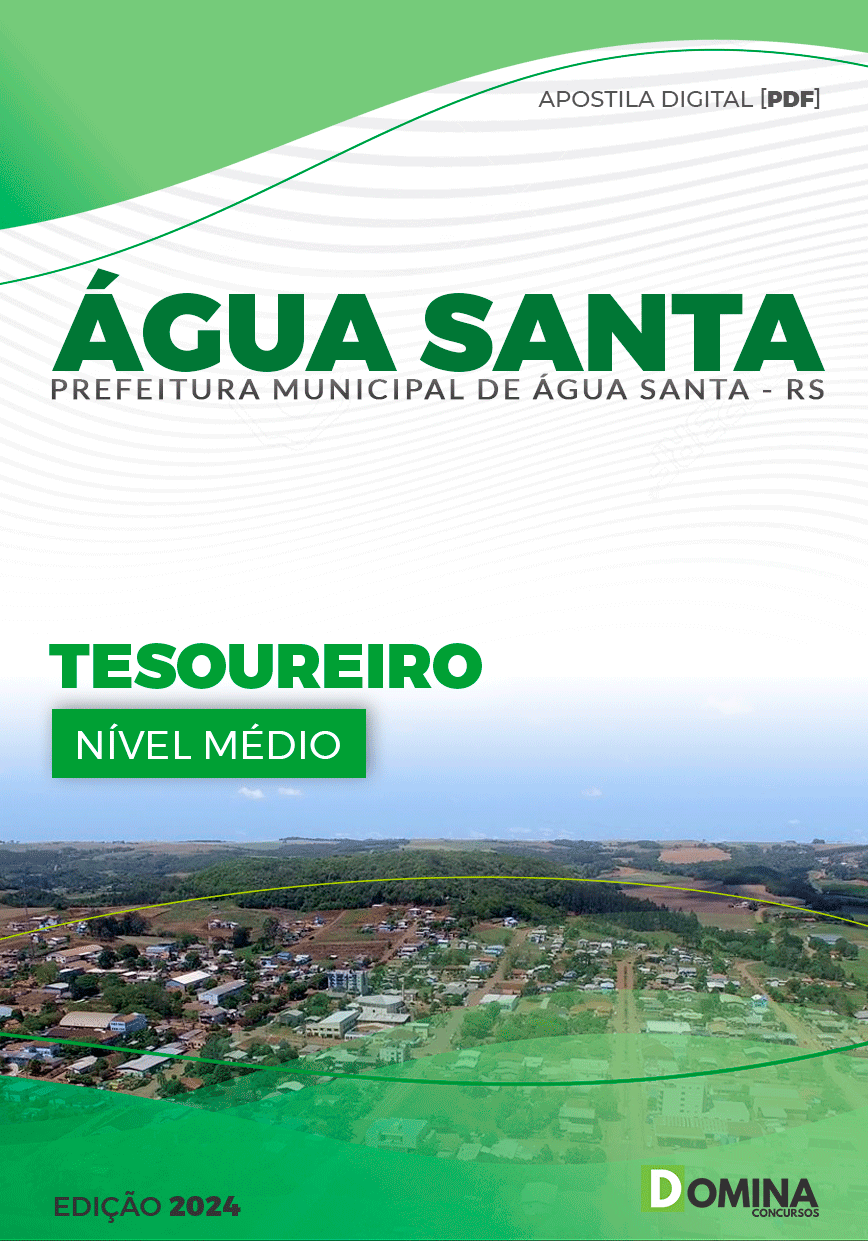 Apostila Pref Água Santa RS 2024 Tesoureiro