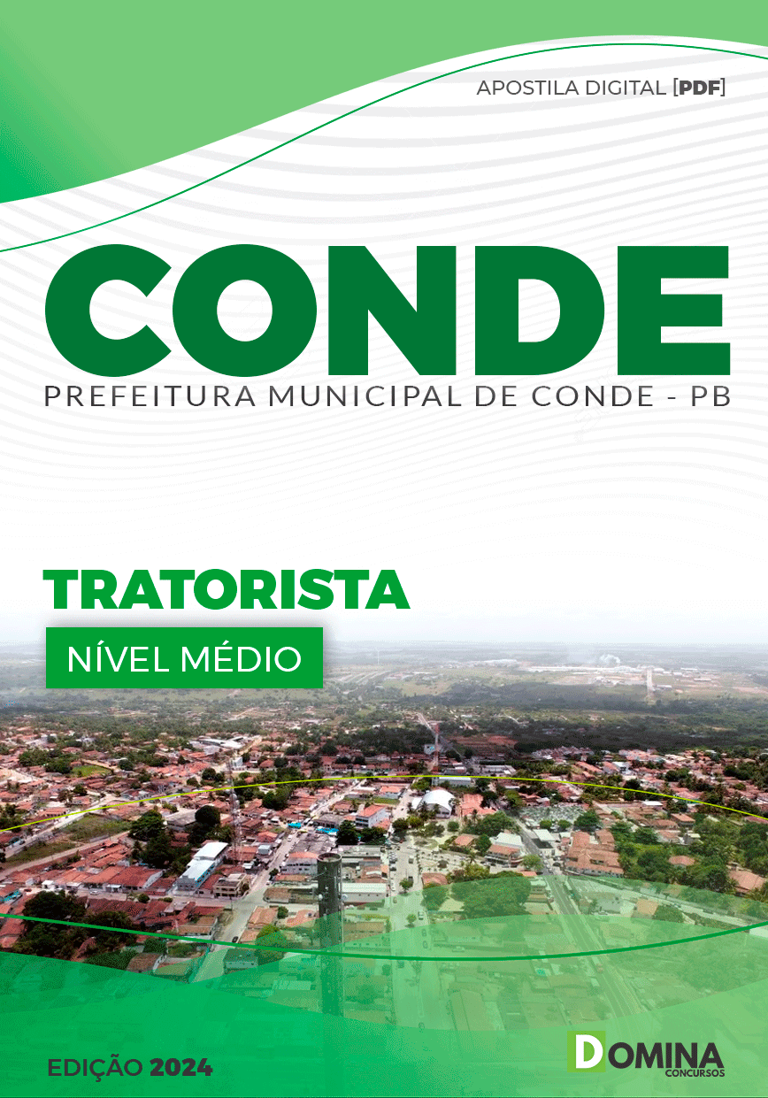 Apostila Concurso Pref Conde PB 2024 Tratorista