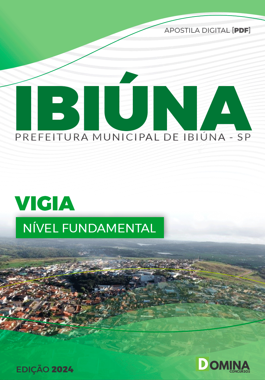 Apostila Pref Ibiúna SP 2024 Vigia