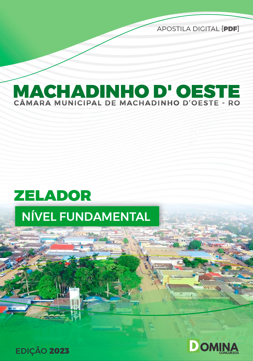 Apostila Câmara Machadinho D’Oeste RO 2023 Zelador