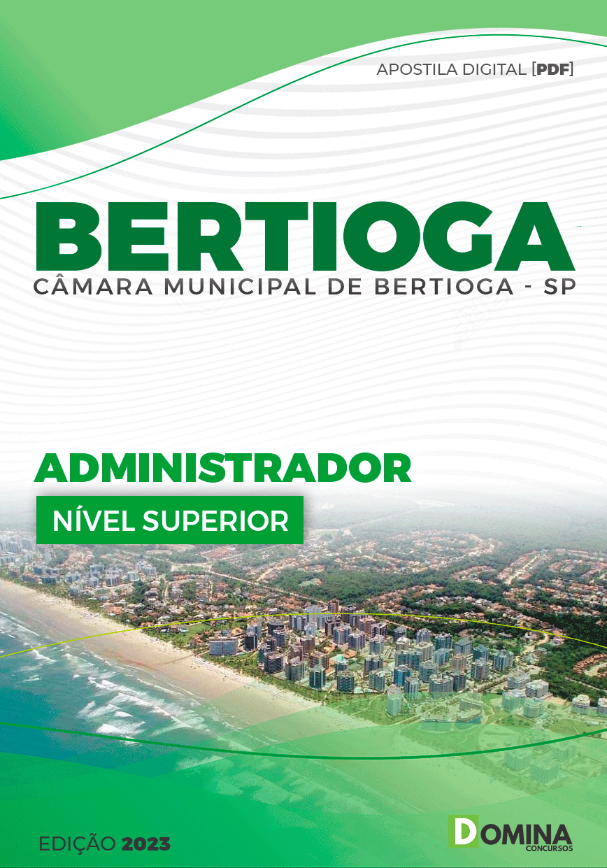 Apostila Câmara Bertioga SP 2024 Administrador