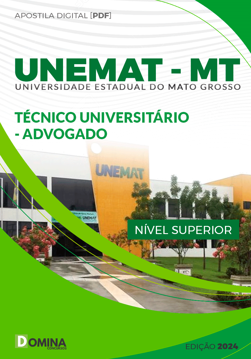 Apostila UNEMAT MT 2024 Técnico Universitário Advogado