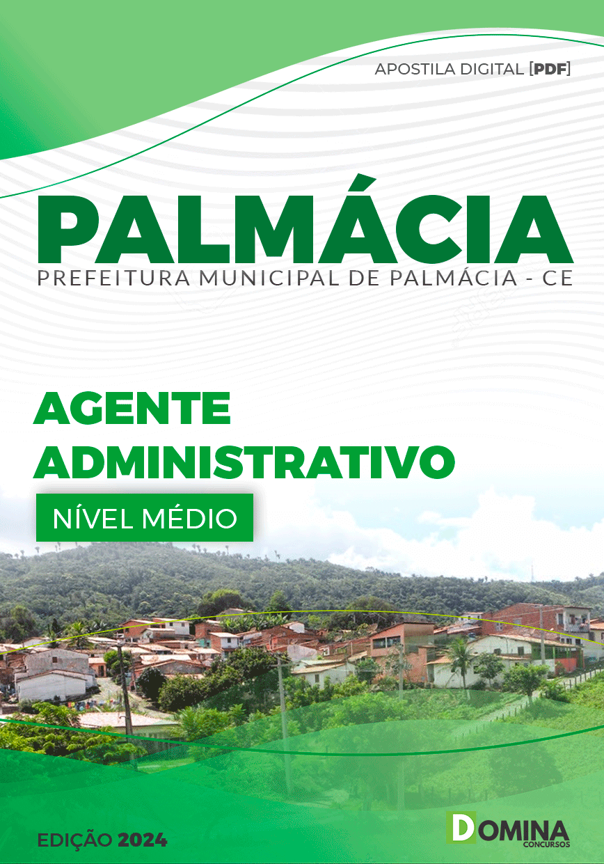 Apostila Concurso Pref Palmácia CE 2024 Auxiliar Administrativo