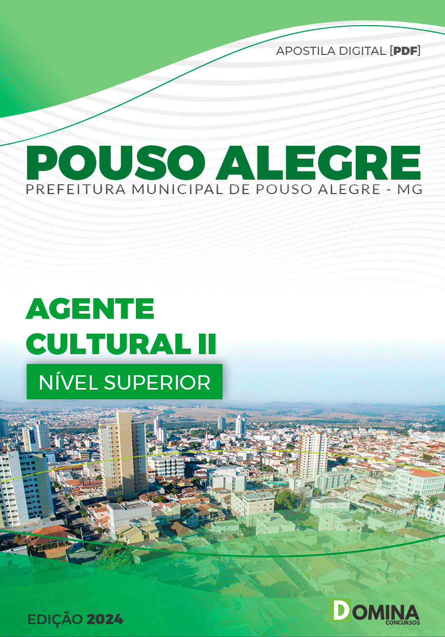 Apostila Pref Pouso Alegre MG 2024 Agente Cultural
