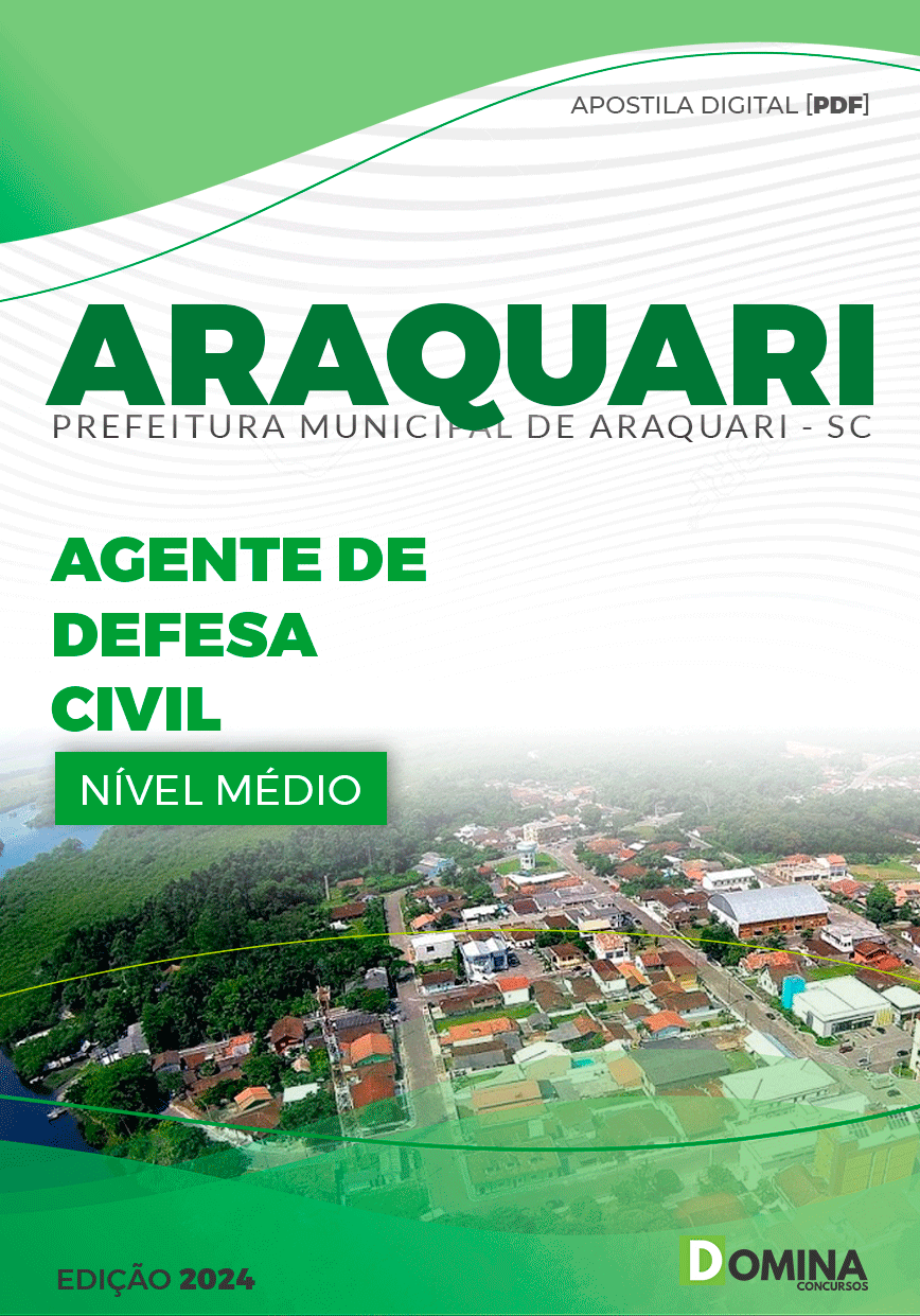 Apostila Pref Araquari SC 2024 Agente Defesa Civil