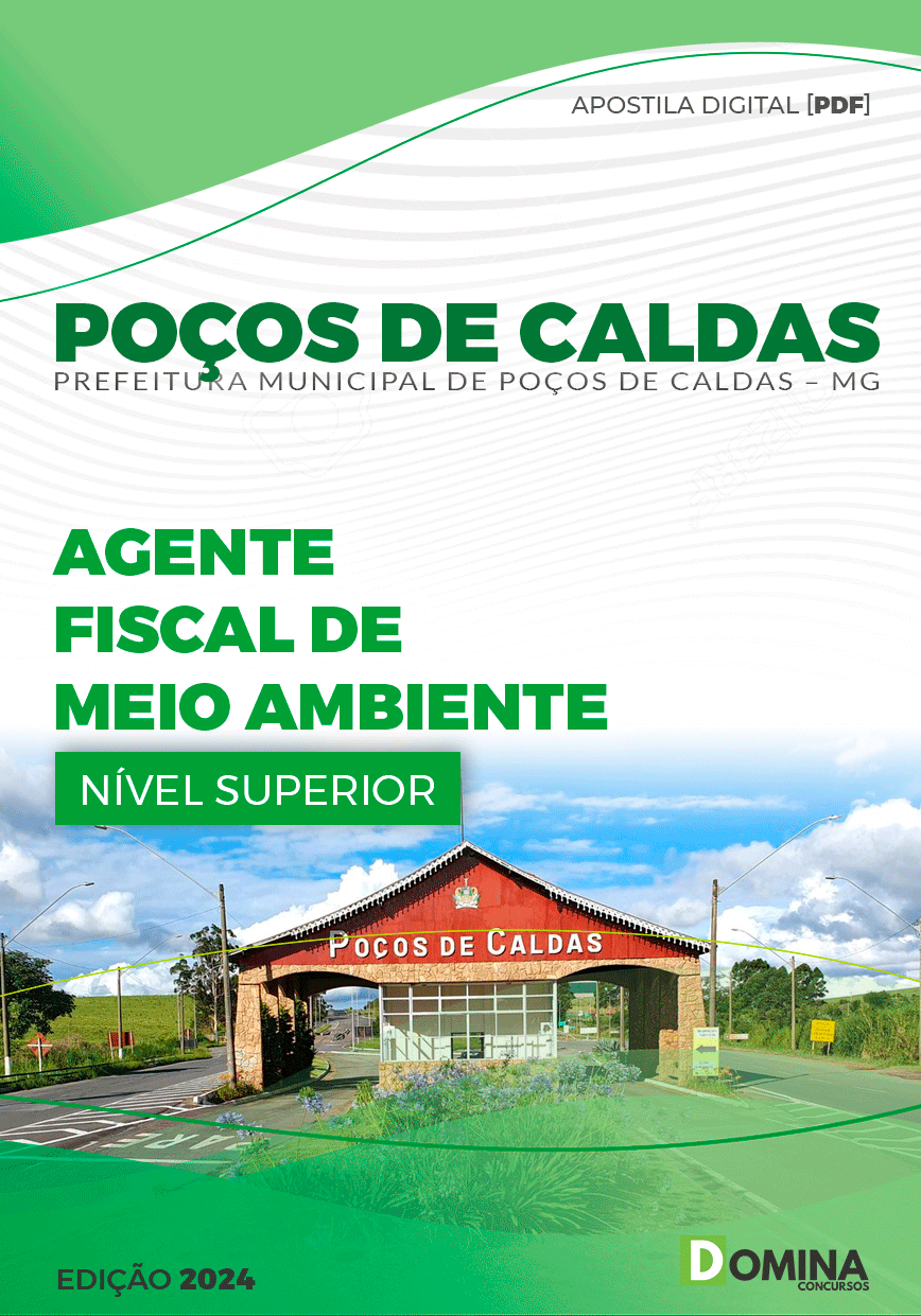Apostila Pref Poços de Caldas MG 2024 Agente Fiscal Meio Ambiente