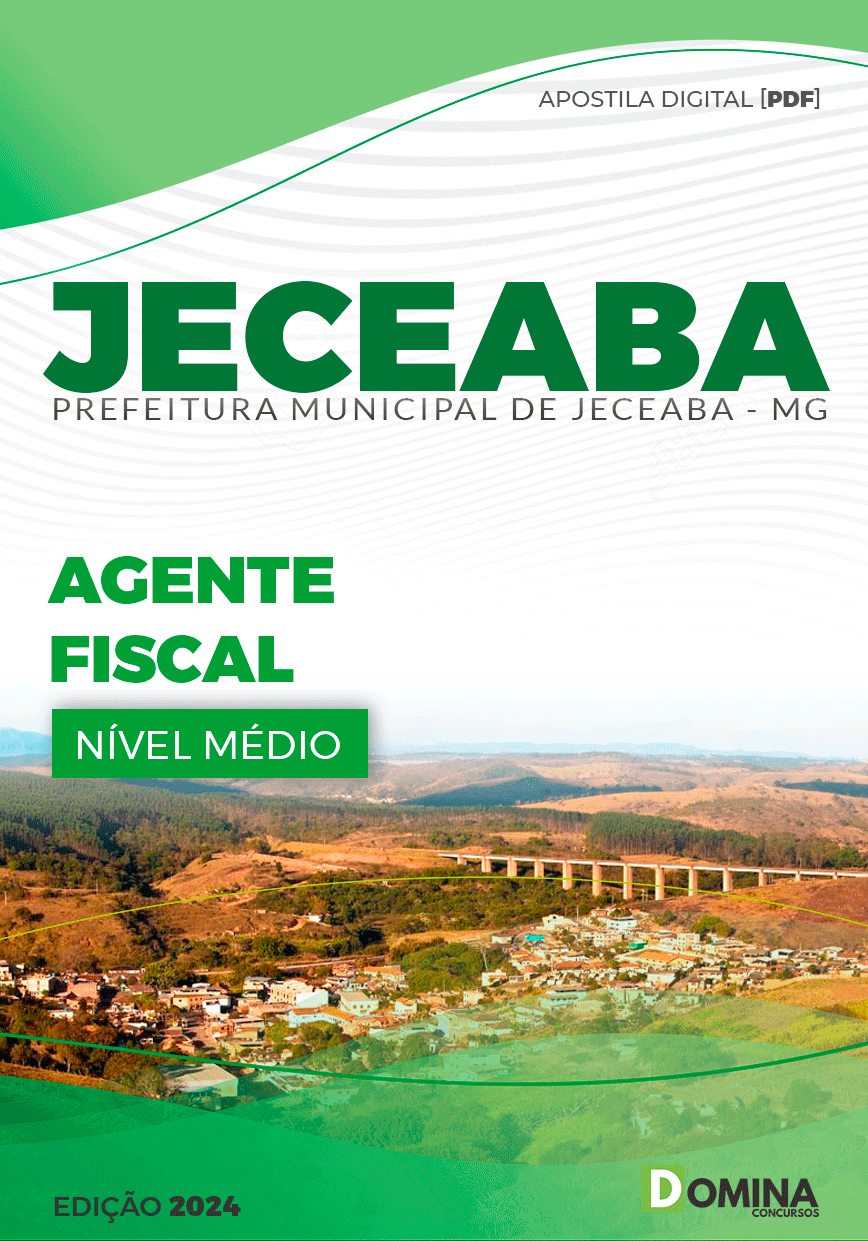 Apostila Pref Jeceaba MG 2024 Agente Fiscal
