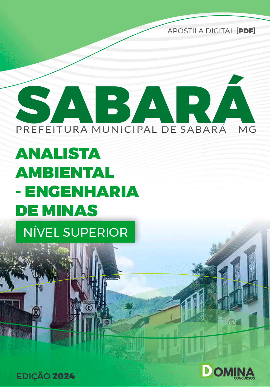 Apostila Pref Sabará MG 2024 Engenharia Minas