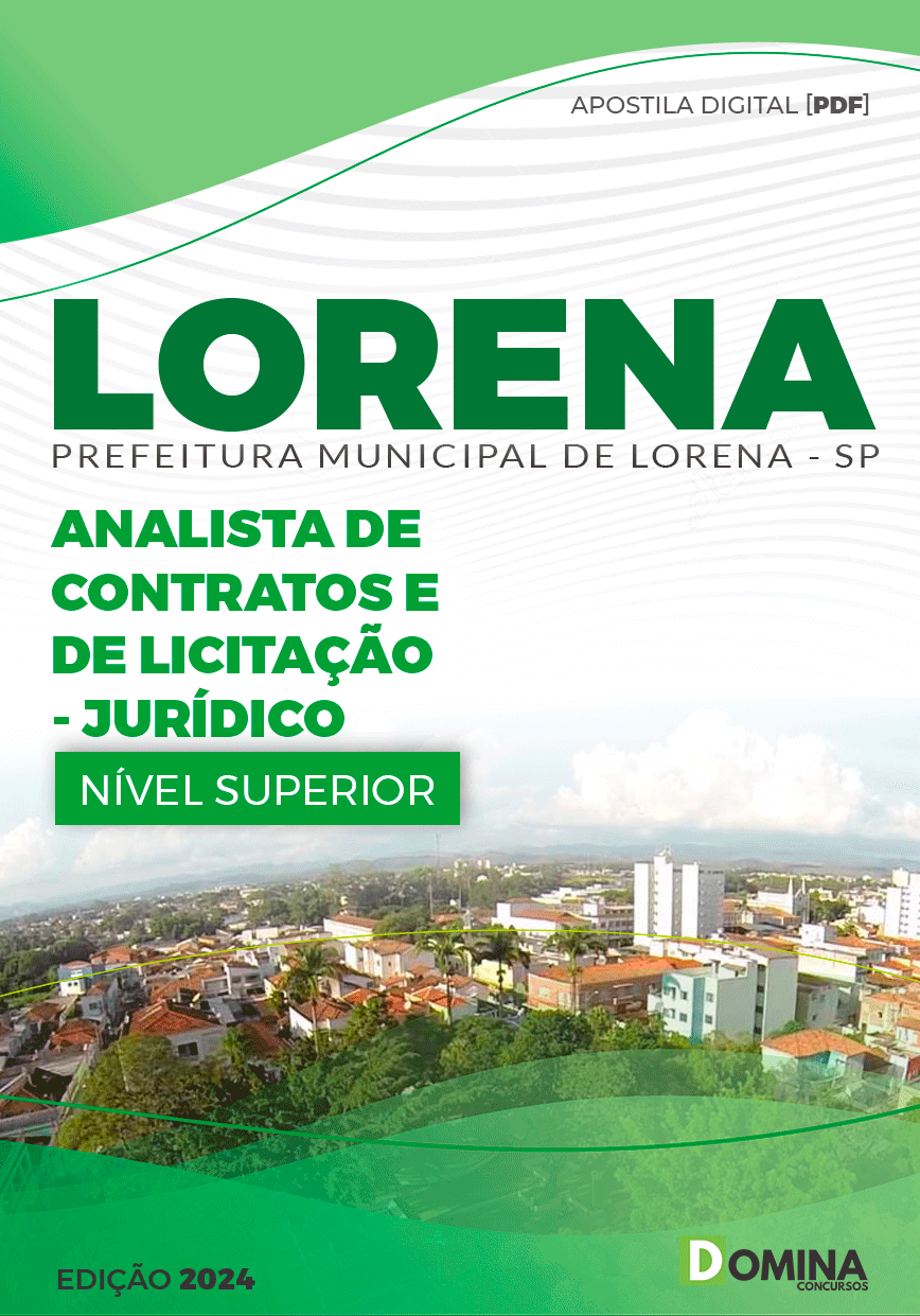 Apostila Pref Lorena SP 2024 Analista de Contratos Jurídico