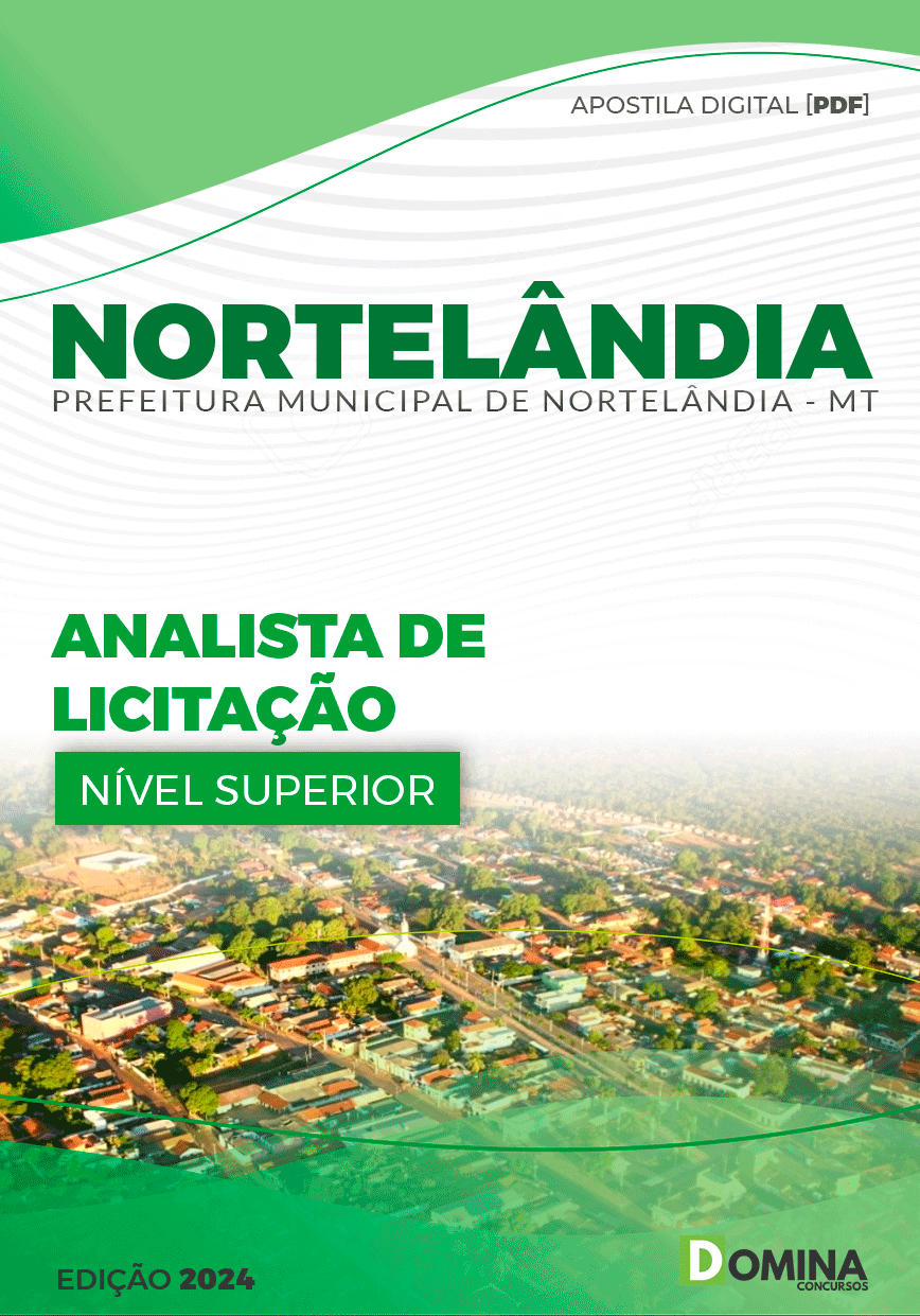 Apostila Pref Nortelândia MT 2024 Analista de Licitação