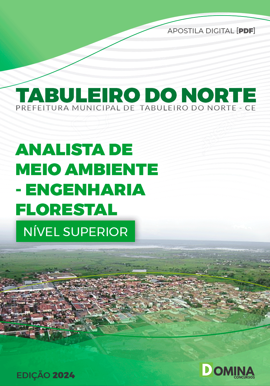 Apostila Pref Tabuleiro do Norte CE 2024 Analista Meio Ambiente Eng Florestal