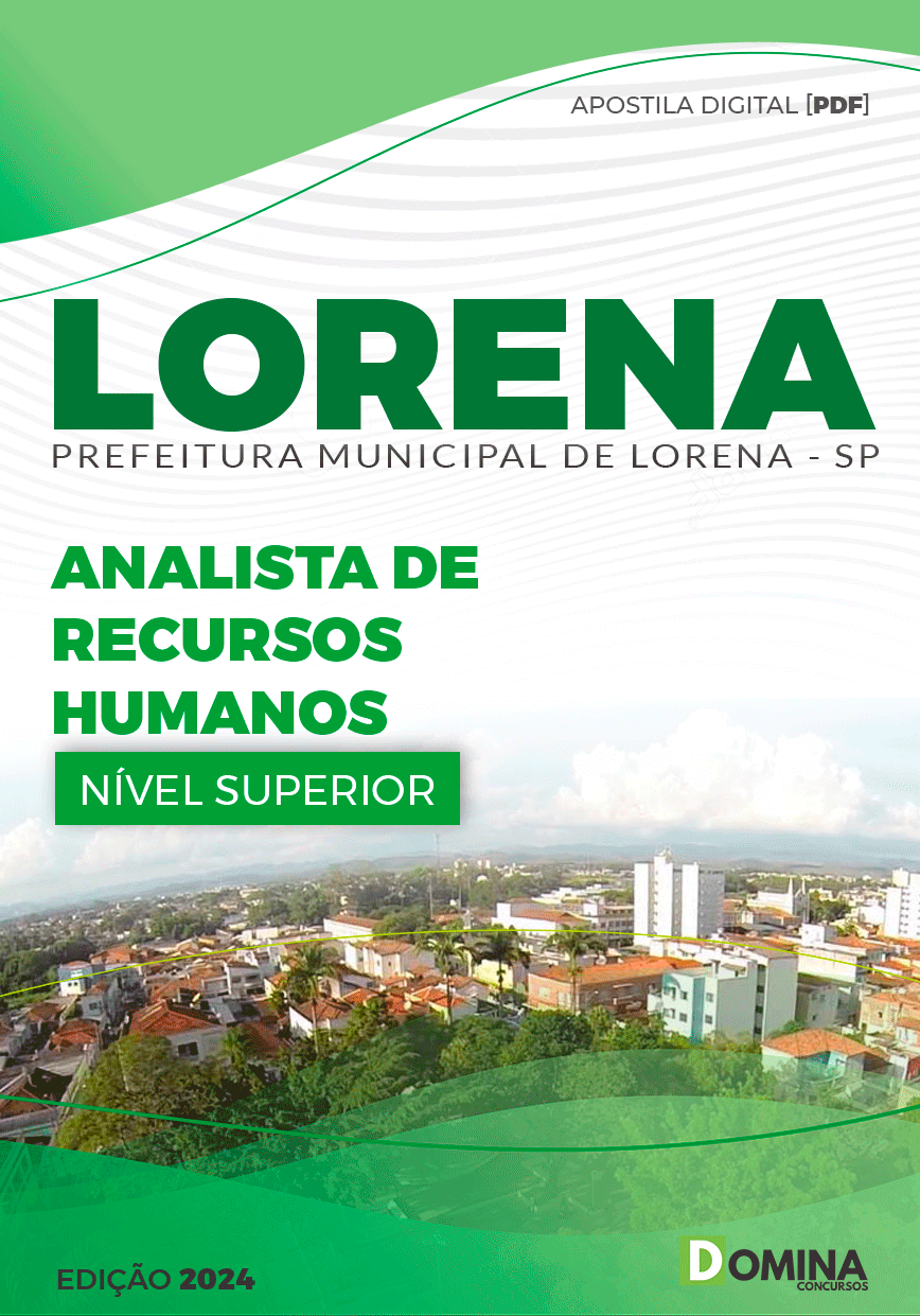 Apostila Pref Lorena SP 2024 Analista do Recursos Humanos