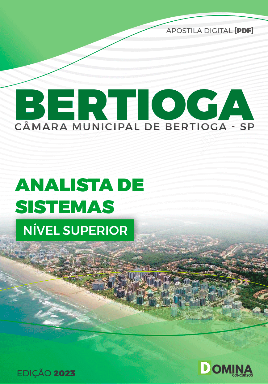 Apostila Câmara Bertioga SP 2024 Analista Sistema