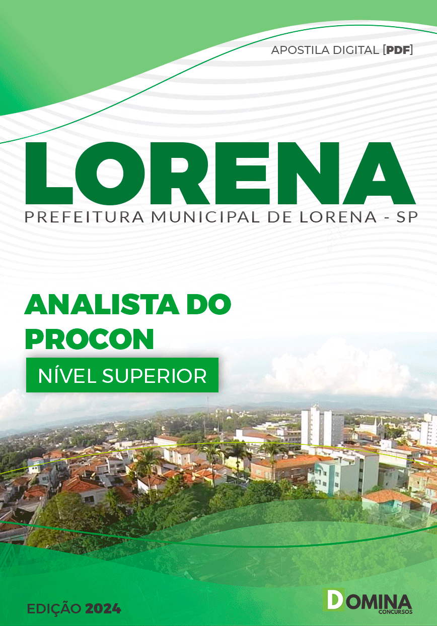 Apostila Pref Lorena SP 2024 Analista do PROCON