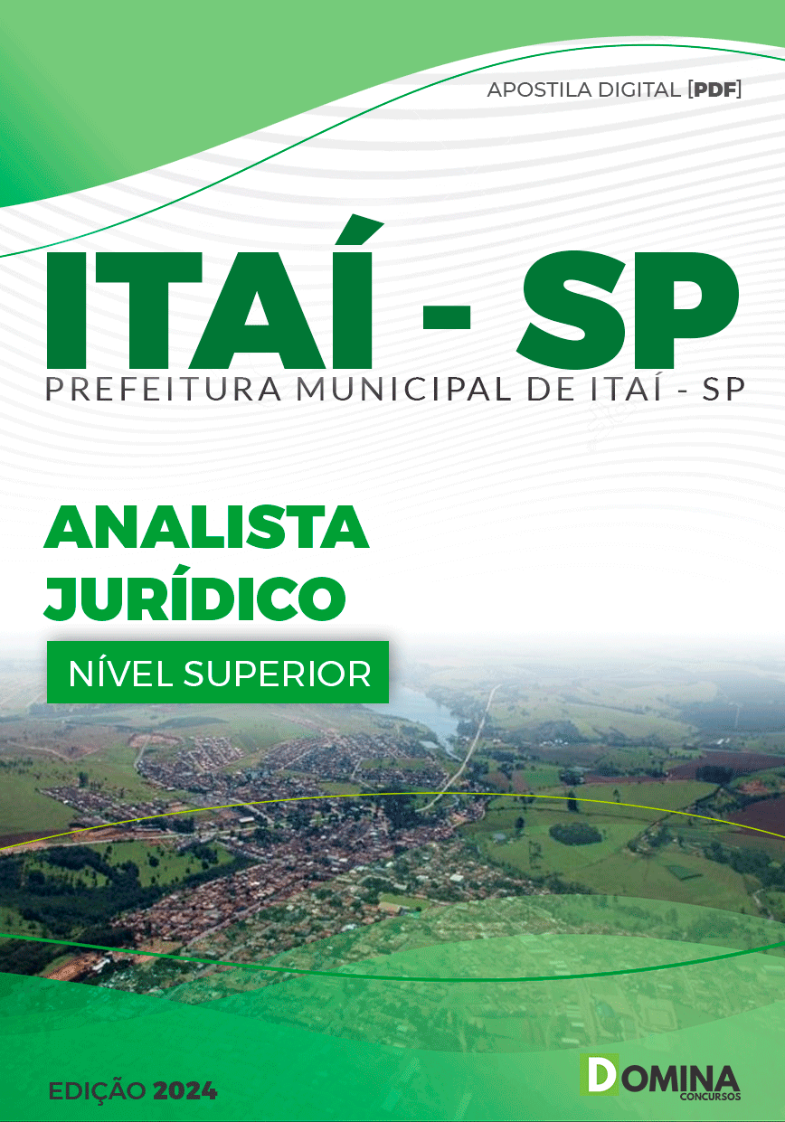 Apostila Pref Itaí SP 2024 Analista Jurídico