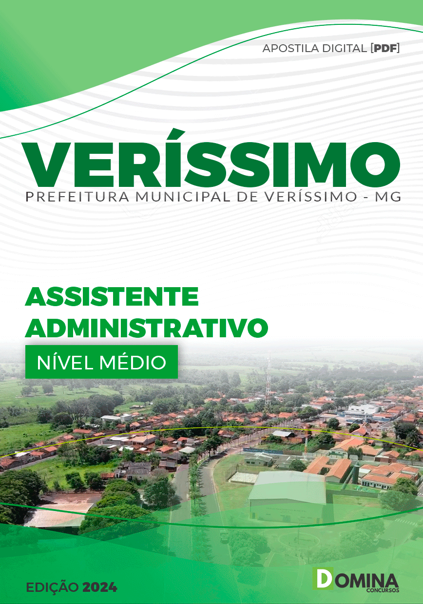 Apostila Pref Veríssimo MG 2024 Assistente Administrativo