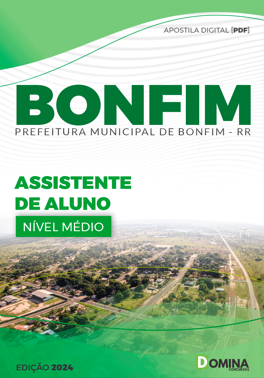 Apostila Pref Bonfim RR 2024 Assistente de Aluno