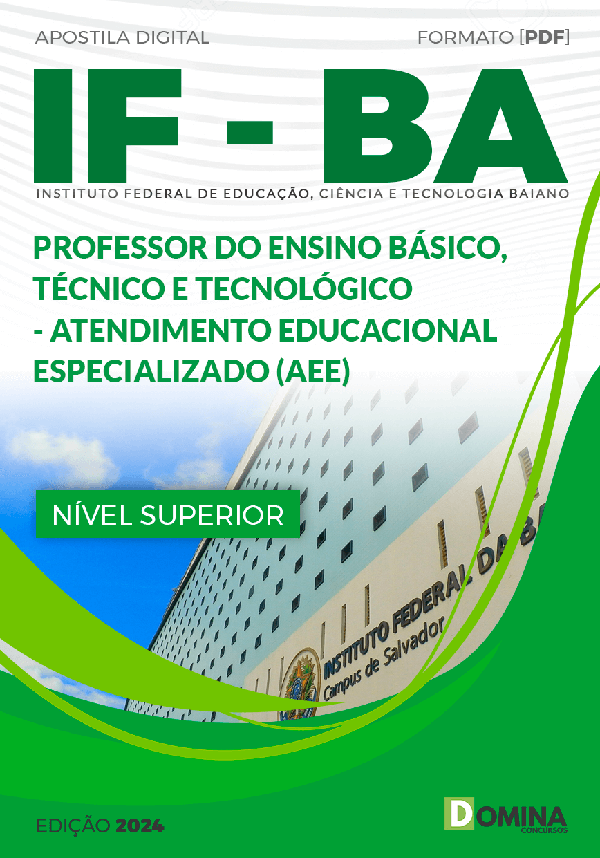 Apostila IF Baiano BA 2024 Professor de AEE