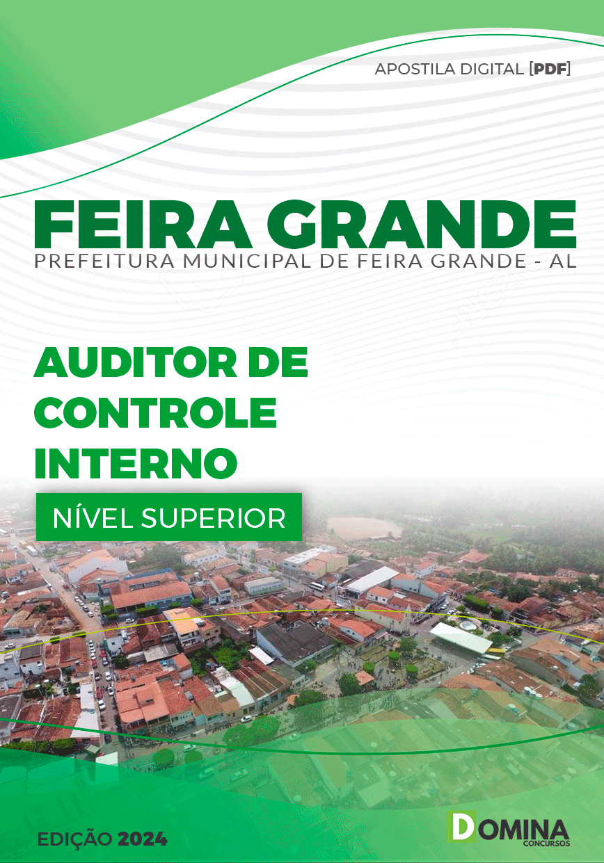 Apostila Pref Feira Grande AL 2024 Auditor Controle Interno
