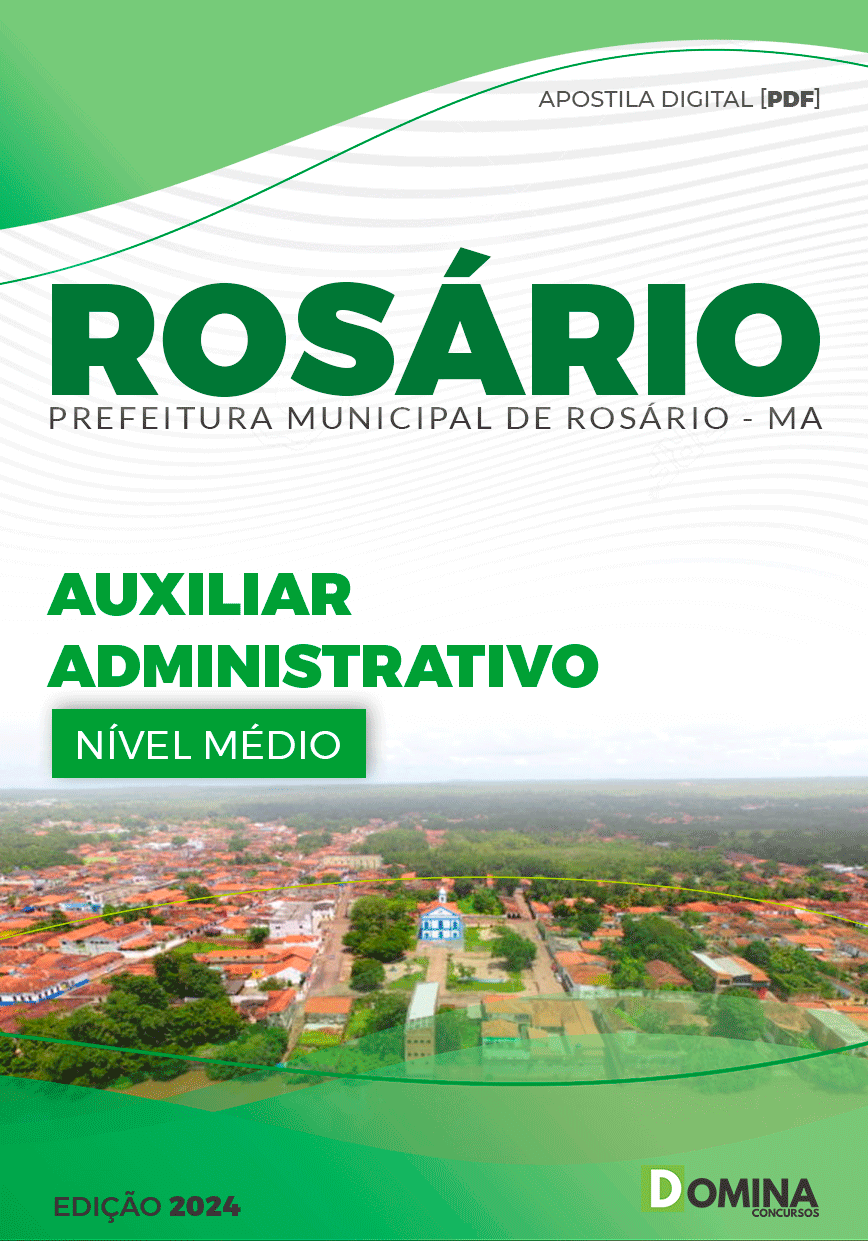 Apostila Pref Rosário MA 2024 Auxiliar Administrativo