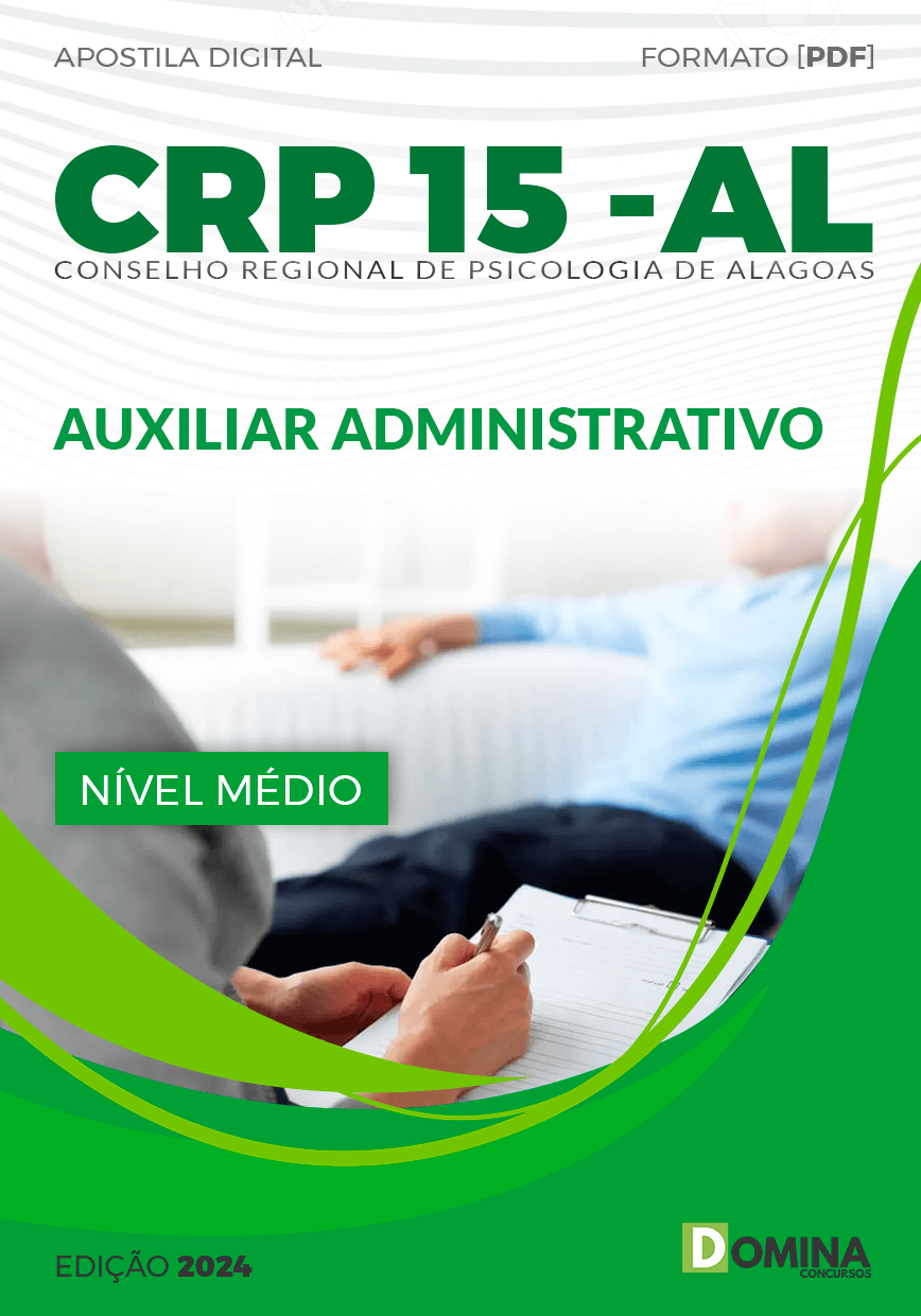 Apostila Concurso CRP 15 AL 2024 Auxiliar Administrativo
