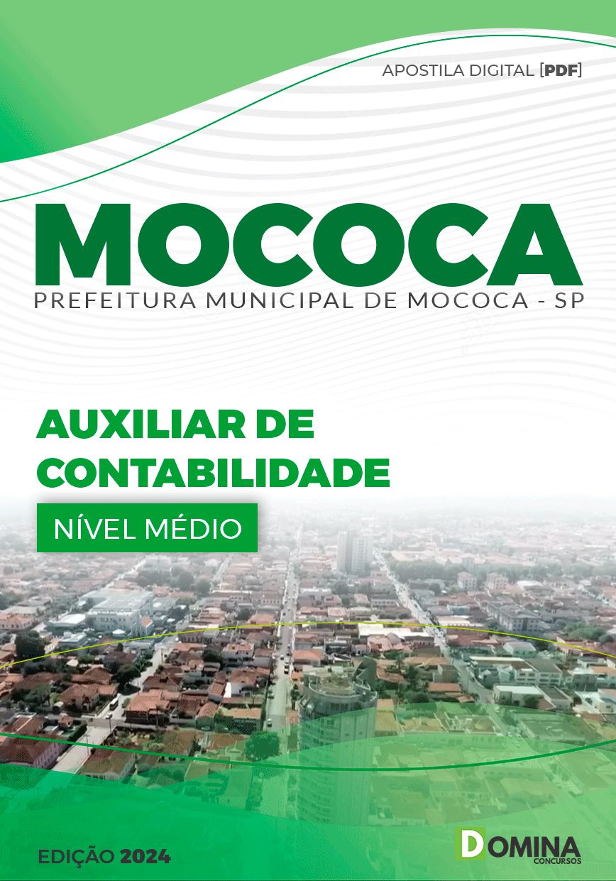 Apostila Câmara Mococa SP 2024 Auxiliar de Contabilidade