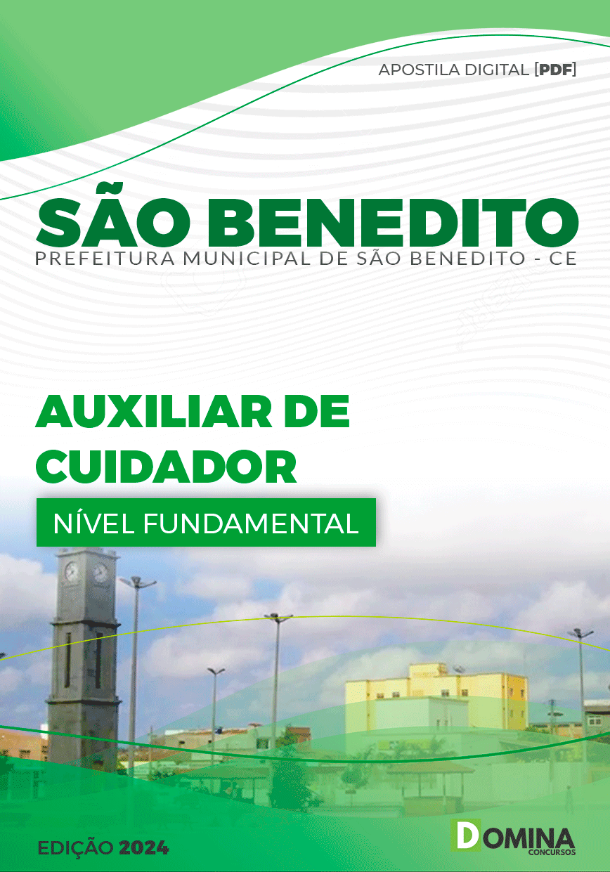 Apostila Pref São Benedito CE 2024 Auxiliar de Cuidador