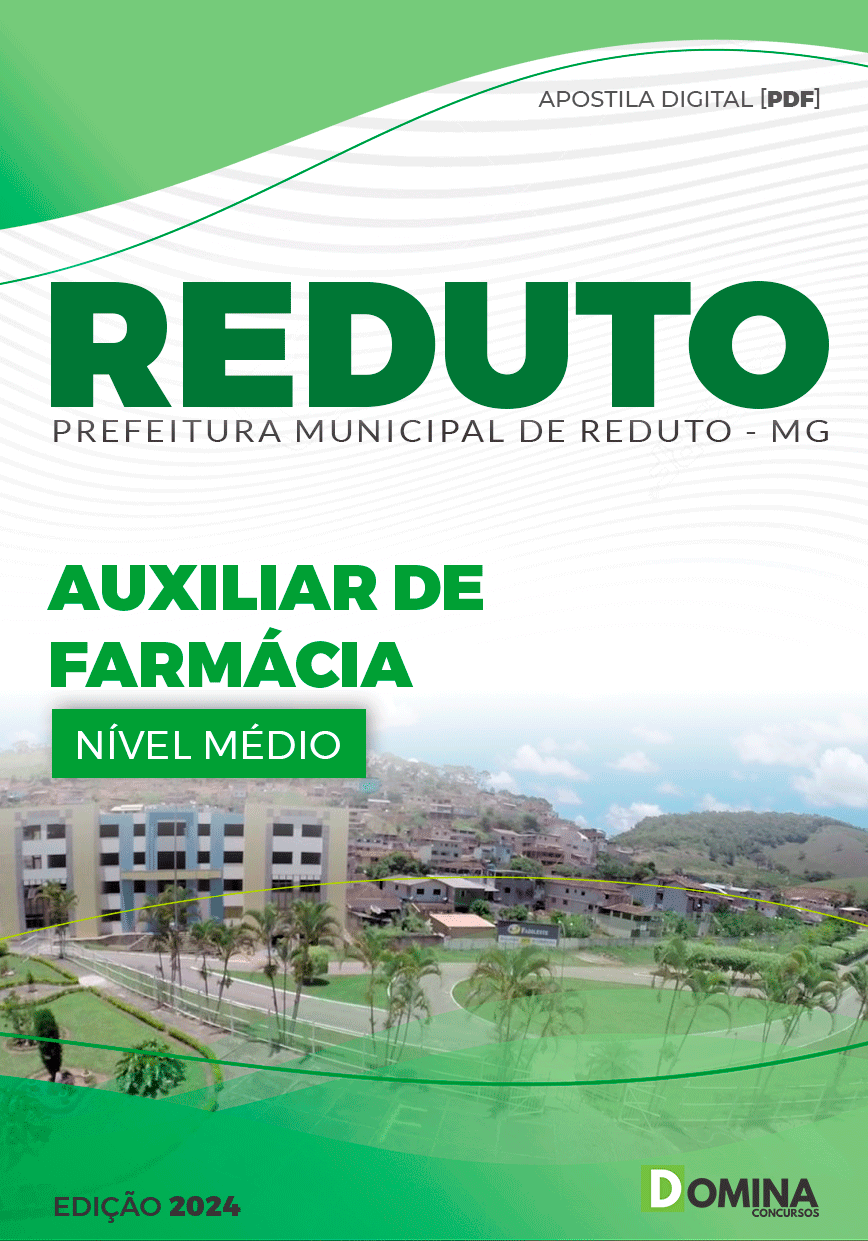 Apostila Pref Reduto MG 2024 Auxiliar Farmácia