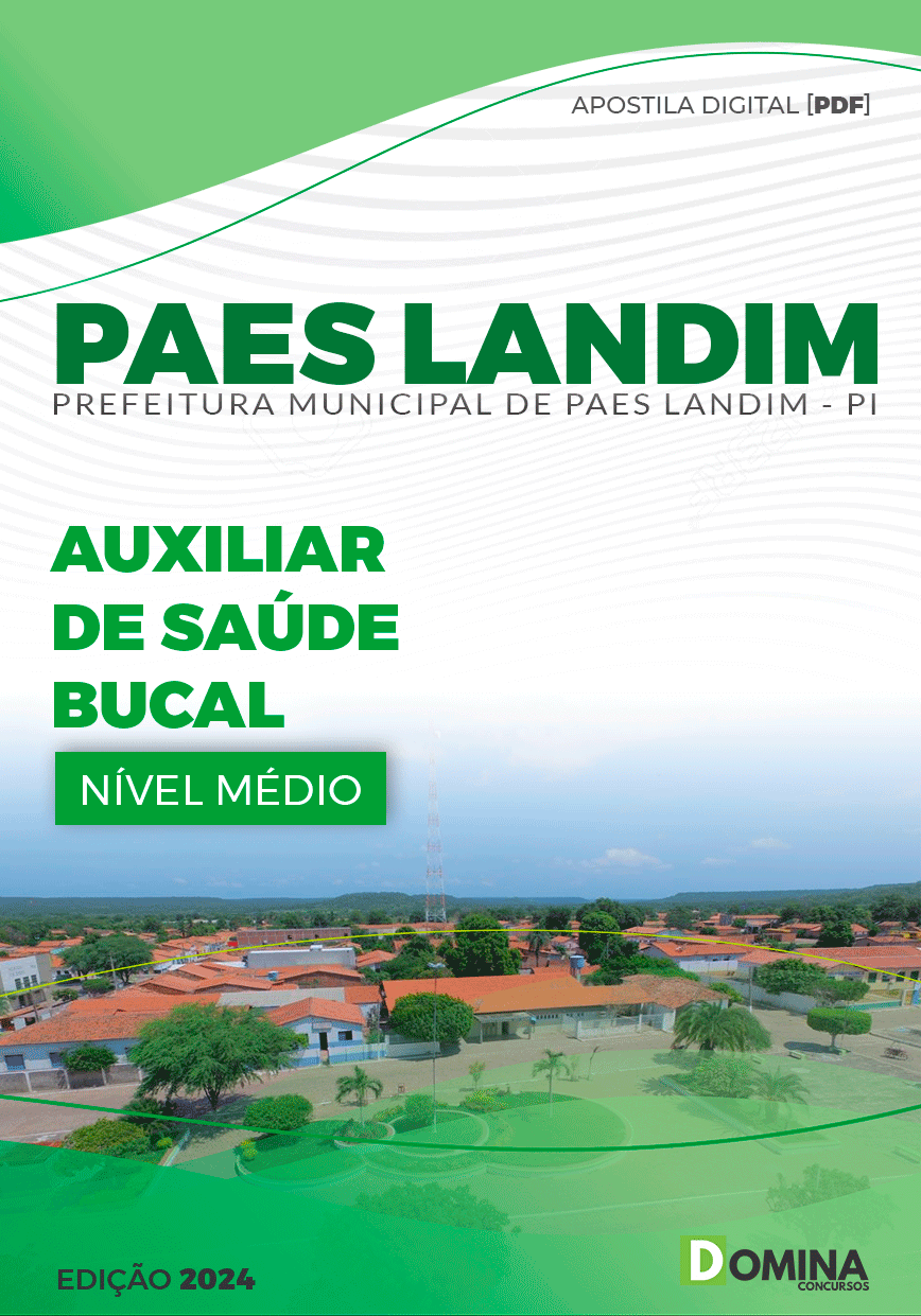 Apostila Pref Paes Landim PI 2024 Auxiliar Saúde Bucal