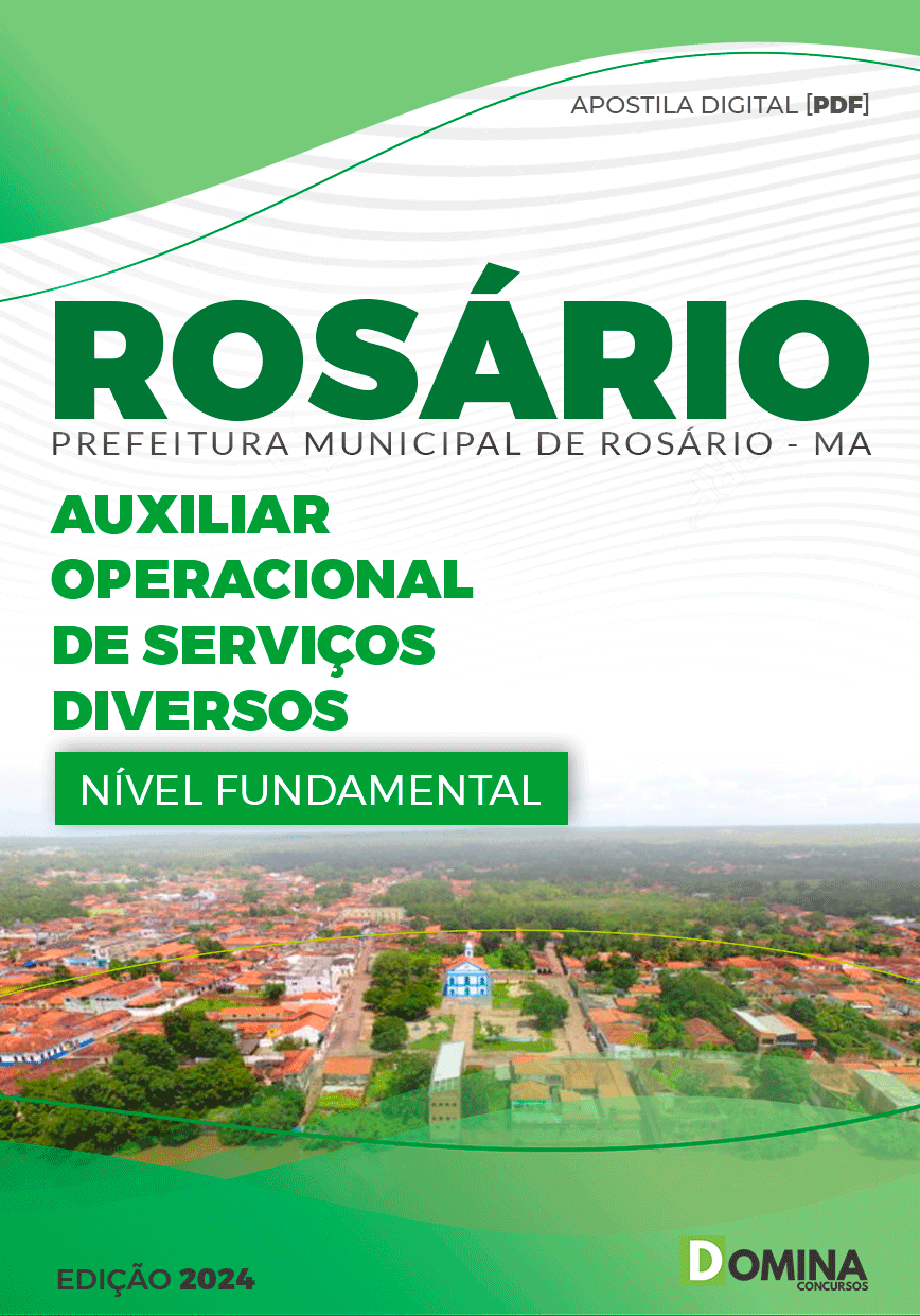 Apostila Concurso Pref Rosário MA 2024 Auxiliar Operacional