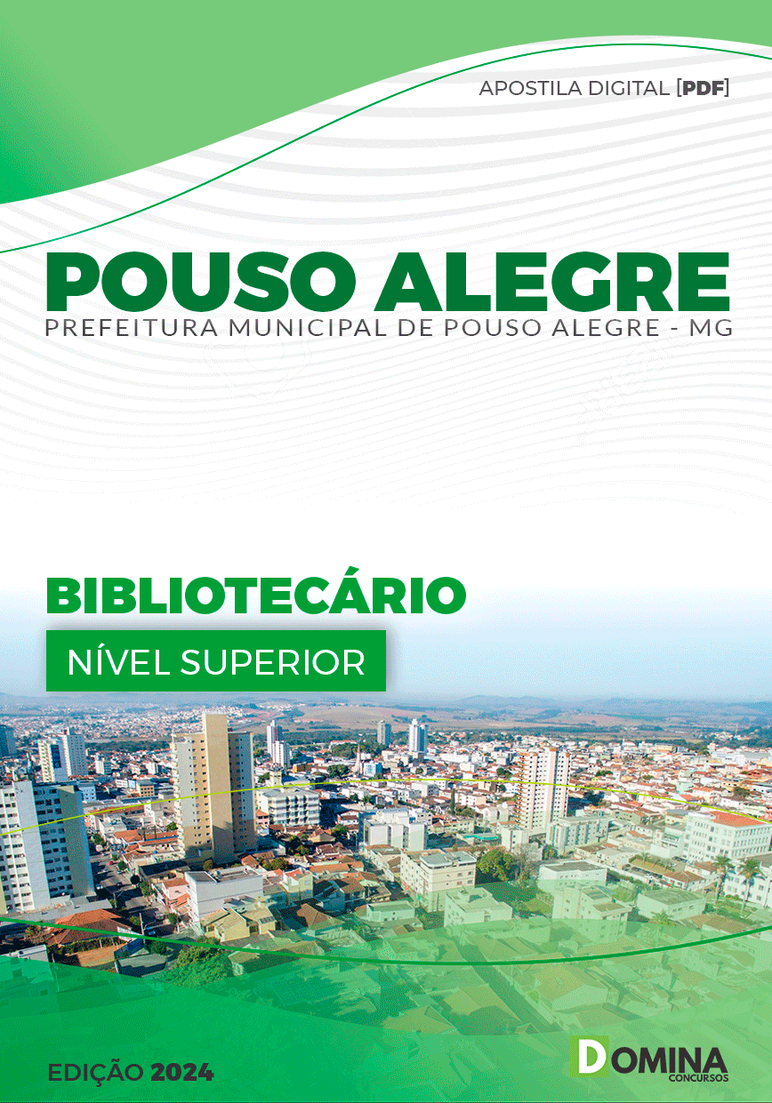 Apostila Pref Pouso Alegre MG 2024 Bibliotecário