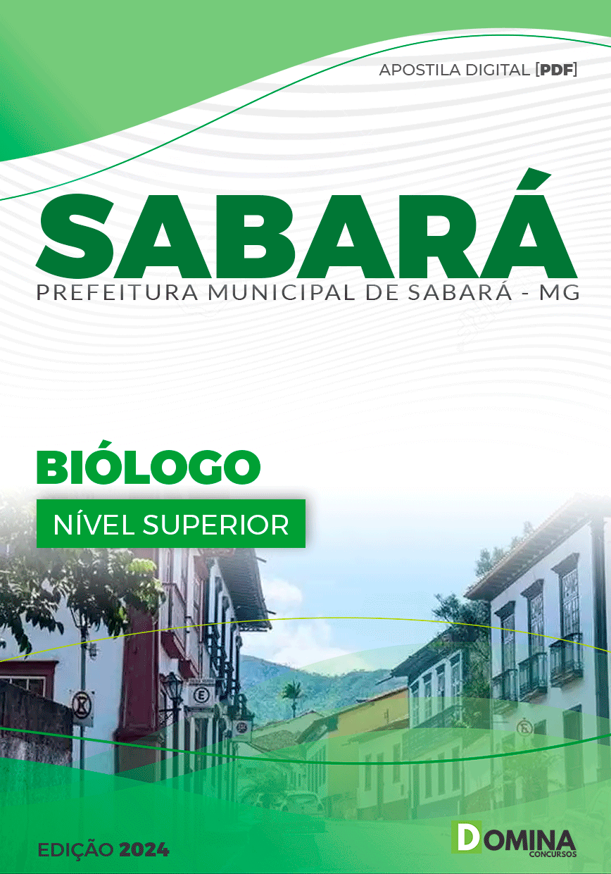 Apostila Pref Sabará MG 2024 Biólogo