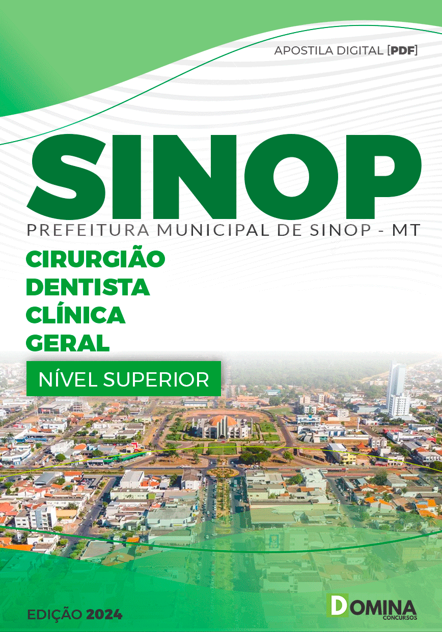 Apostila Pref Sinop MT 2024 Cirurgião Dentista Clínica Geral