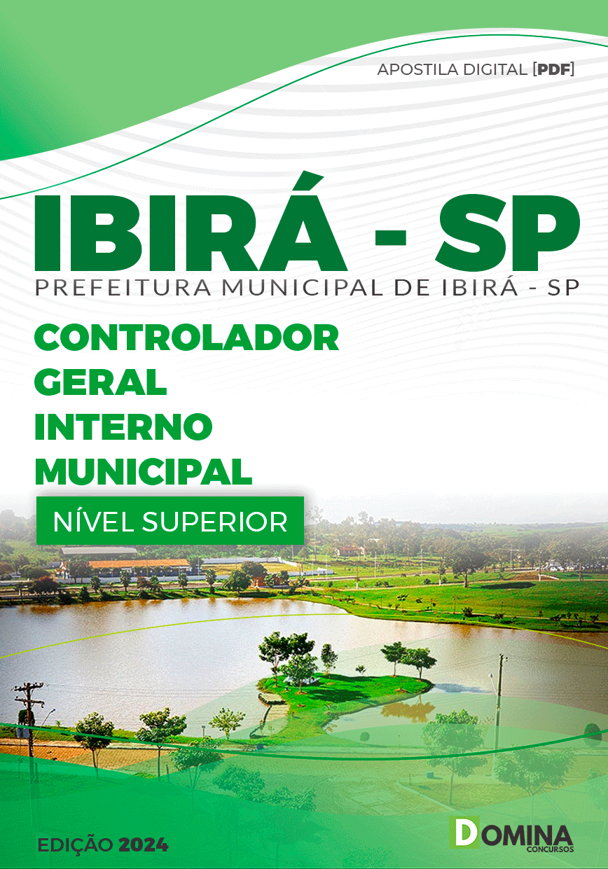 Apostila Pref Ibirá SP 2024 Controlador Geral Interno Municipal