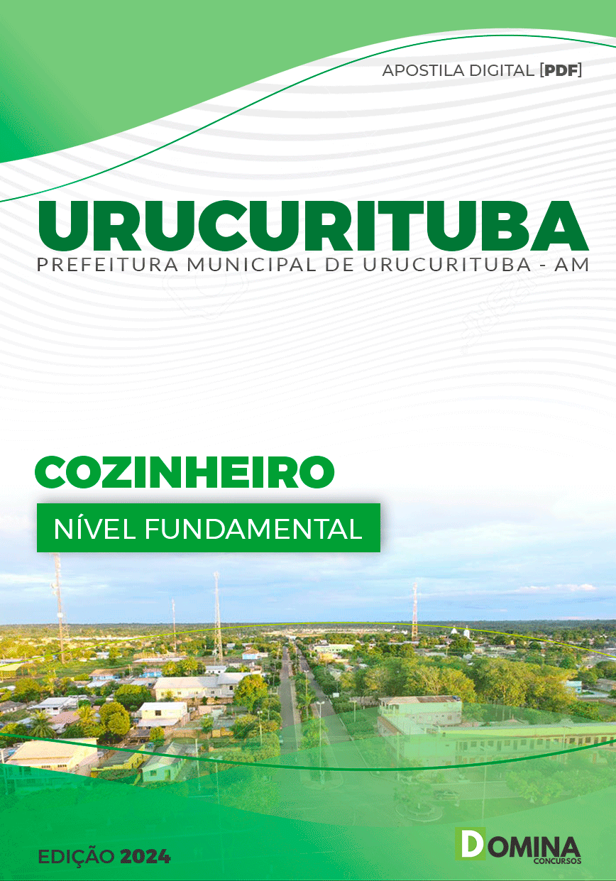 Apostila Pref Urucurituba AM 2024 Cozinheiro