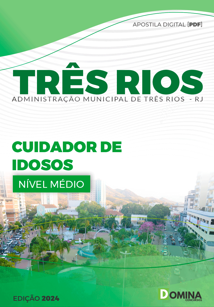 Apostila Pref Três Rios RJ 2024 Cuidador de Idosos