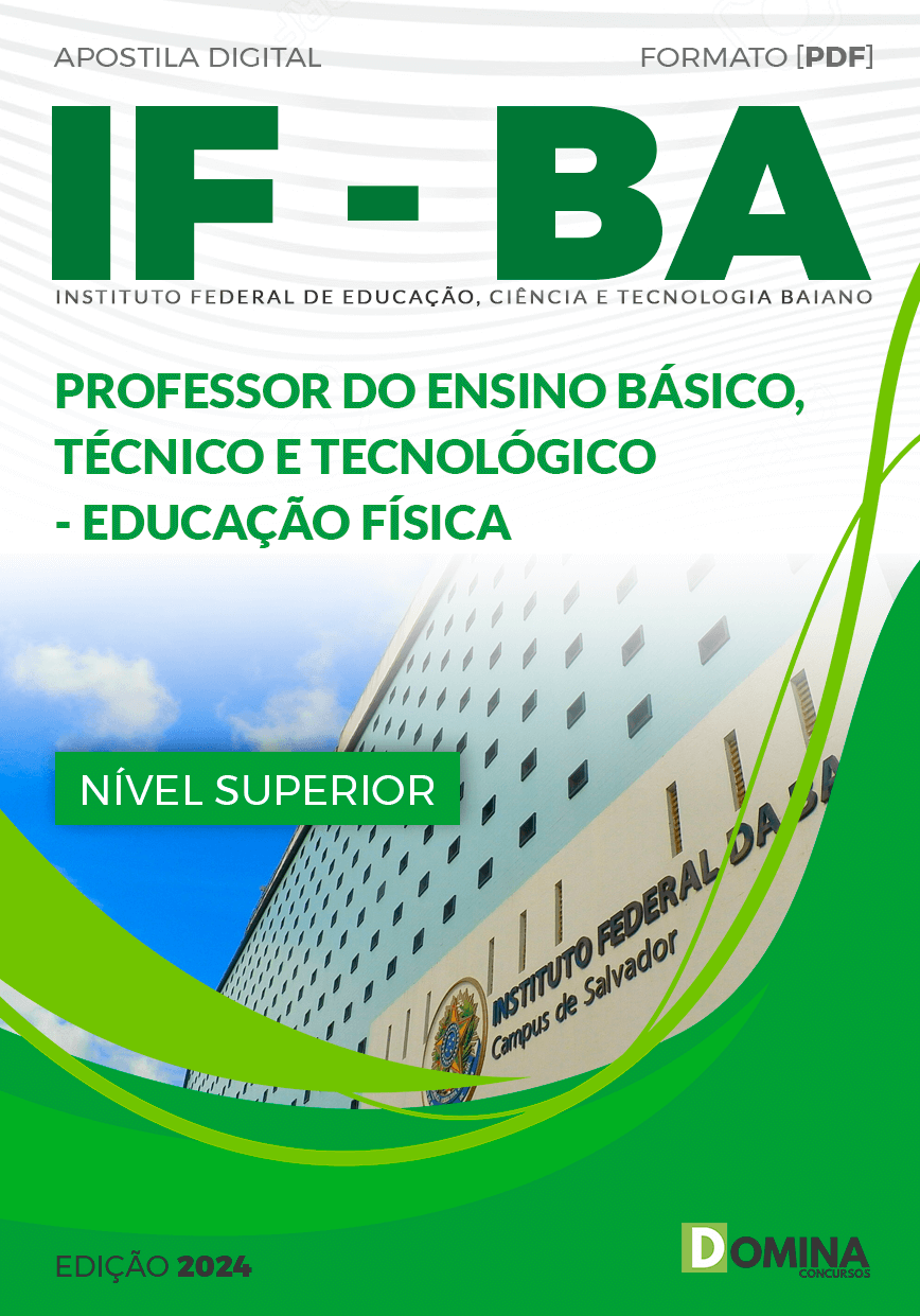 Apostila IF Baiano BA 2024 Professor de Educação Física