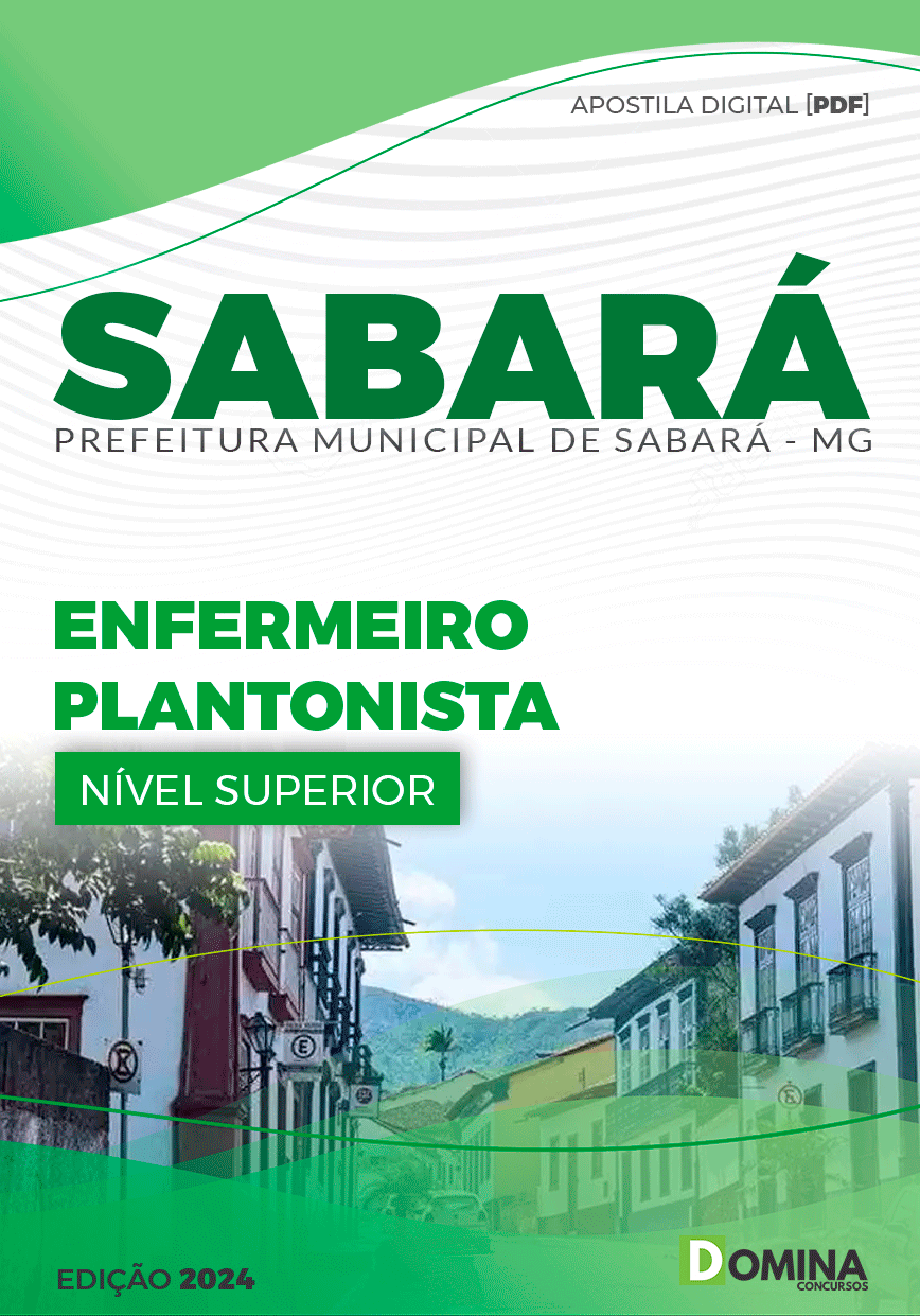 Apostila Pref Sabará MG 2024 Enfermeiro Plantonista