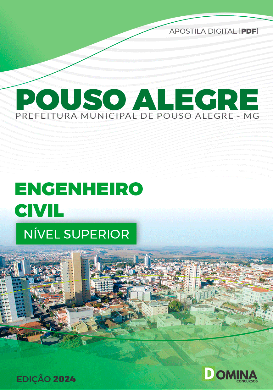 Apostila Pref Pouso Alegre MG 2024 Engenheiro Civil